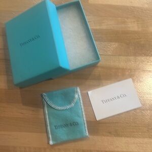 Tiffany & Co box, bag, card ONLY - perfect condition. 100% AUTHENTIC